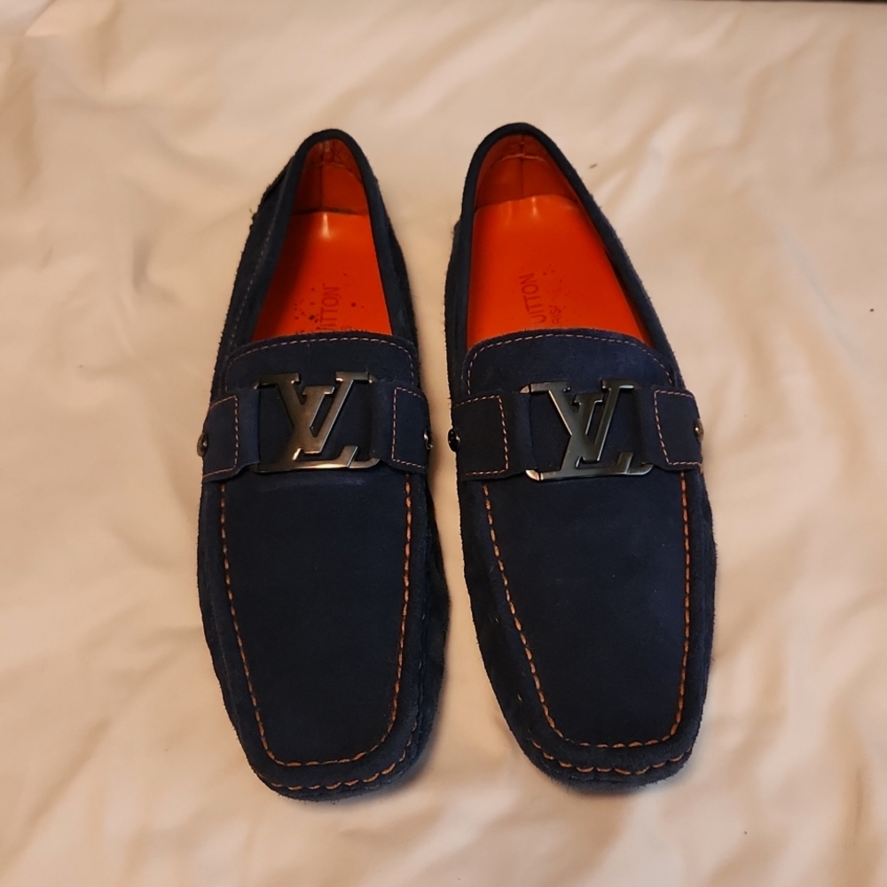 Blue Suede Louis Vuitton Monte Carlo